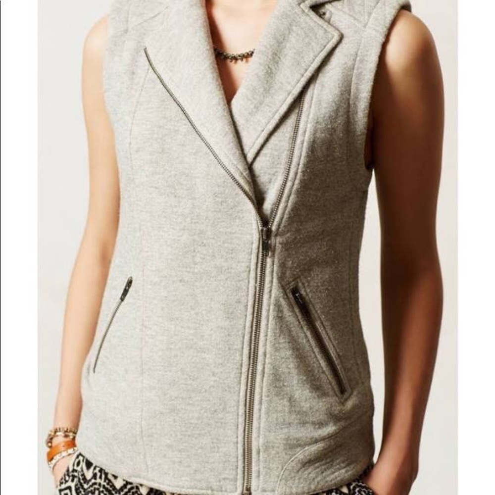Anthropologie NEVER WORN Cozy Gray Vest